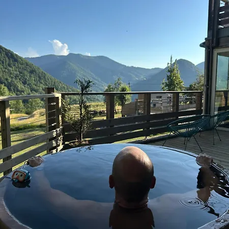 Solayan Nature & Spa, Piscine Interieure, Bains Nordiques & Vue Pyrenees 酒店 Couledoux